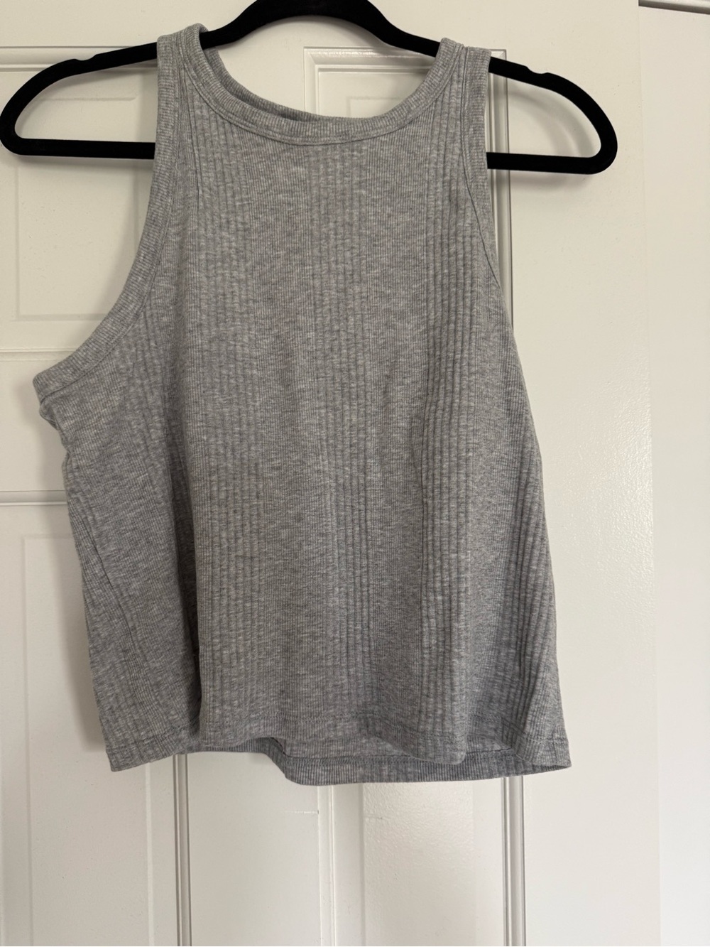 PINK Victoria's Secret Heather Gray Ribbed Tank